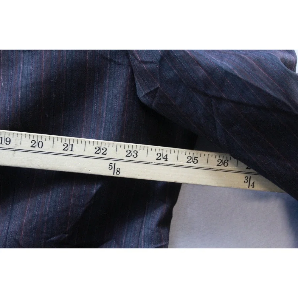 Luca Bertoni Blazer Mens XL Gray Good Pinstripe Wool 3-Button Notched Lapel